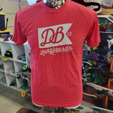 Load image into Gallery viewer, Db Longboards - Classic Logo red tee