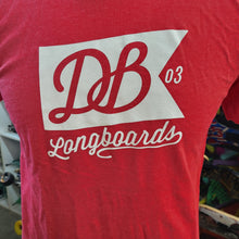 Load image into Gallery viewer, Db Longboards - Classic Logo red tee