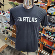 Atlas Trucks - White Logo Black tee