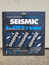 Load image into Gallery viewer, Seismic Skate - Lokton Griptape 36 Grit (3 Square pack)