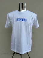 Bonus Run - Blue Box Logo tee