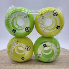 Load image into Gallery viewer, Autobahn Wheel Company - Dual Duro l/e II Lime Green / Yellow 97a 51mm