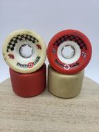 Metro Wheels -  Metro Link White/Red 78a 70mm