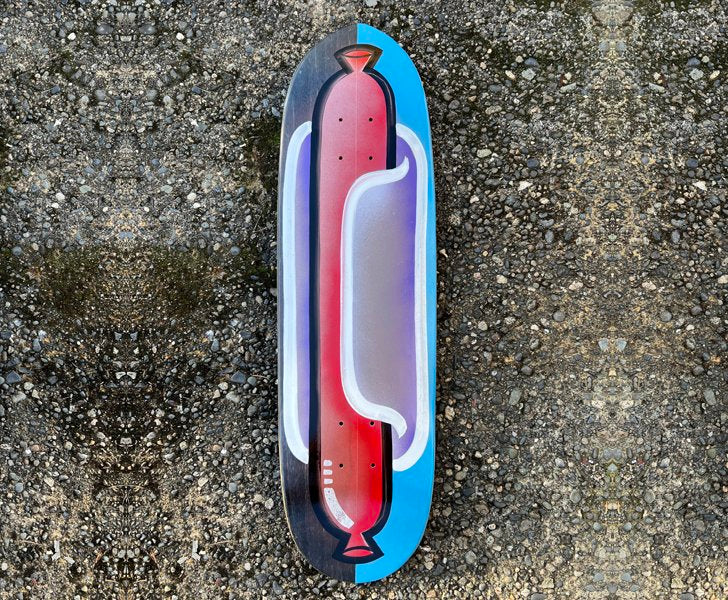 Sausage Skateboards - Hand Painted Directional Punk Point 8.6