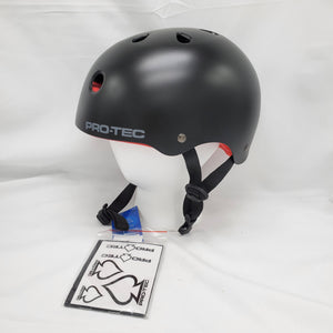 Pro-Tec - Classic Satin Black Skateboard Helmet Medium