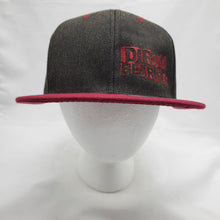 Load image into Gallery viewer, Dirty Bearings 206 - Embroidered Dark Grey/Maroon Snap Back
