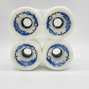 Restless Longboards - White Helion 70mm 78a