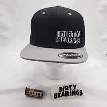 Load image into Gallery viewer, Dirty Bearings 206 - Embroidered Black/Grey Snap Back