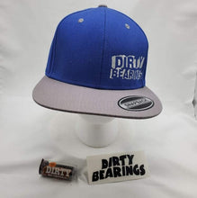 Load image into Gallery viewer, Dirty Bearings 206 - Embroidered Blue/Grey Snap Back